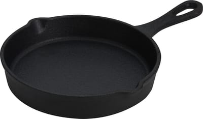 Serveerpannetje - gietijzer - rond - pan - tapas pannetje - bbq accesoires