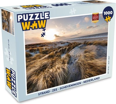 Puzzel Strand - Zee - Scheveningen - Nederland - Legpuzzel - Puzzel 1000 stukjes volwassenen