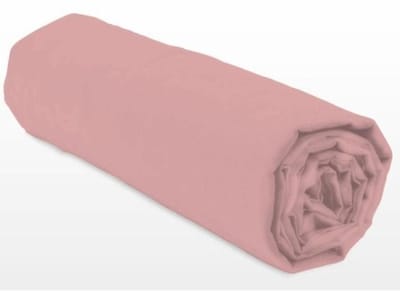 LOVELY HOME – 140x190+30 drap housse – Dusty pink – 100% katoen