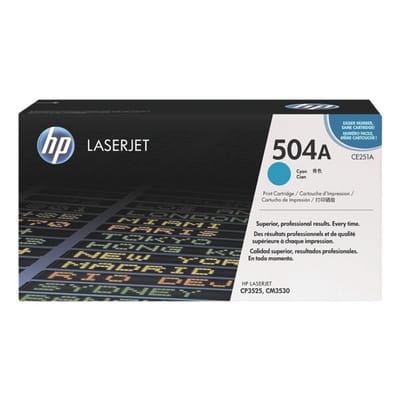 HP CE251A nr. 504A toner cartridge cyaan (origineel)