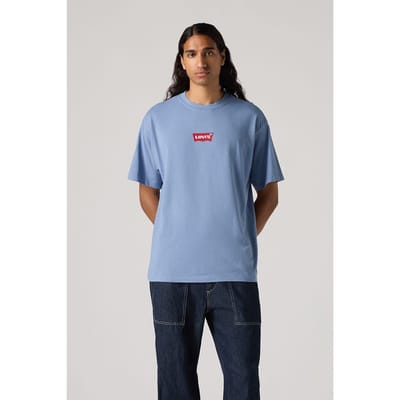 Levi's Vintage Fit Graphic Tee Badge Bw Logo Maat: M | T-shirts met Print Outlet | Heren | Blauw