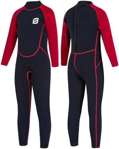 Dailygoods- Wetsuit 2,5 mm neopreen - UV50+ bescherming - warm en rekbaar - voor jongens/meisjes - ideaal voor zwemmen/snorkelen/surfen - Zwempak