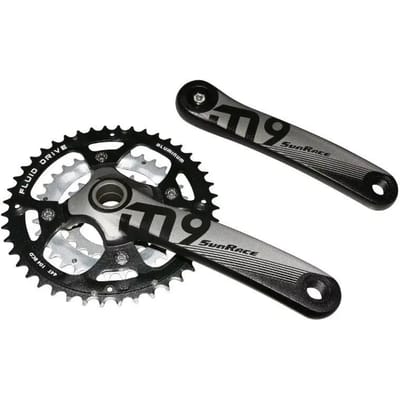 Geïntegreerd aluminium mountainbike crankstel met cup Sunrace Ms954 9-10V. 175 mm 44-32-22
