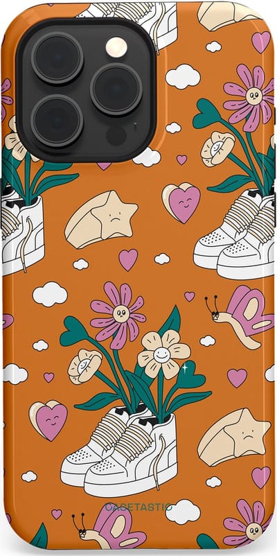Casetastic Hoesje Geschikt voor Apple iPhone 15 Pro Max Magsafe - Stijlvolle Beschermende Duo-layer Case - Hartentuin