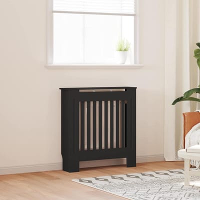 vidaXL Radiatorafdekking Zwart 78 x 19 x 81,5cm Bewerkt hout