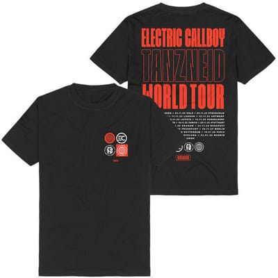 Electric Callboy TANZNEID Tour Type Heren T-shirt - zwart - 3XL