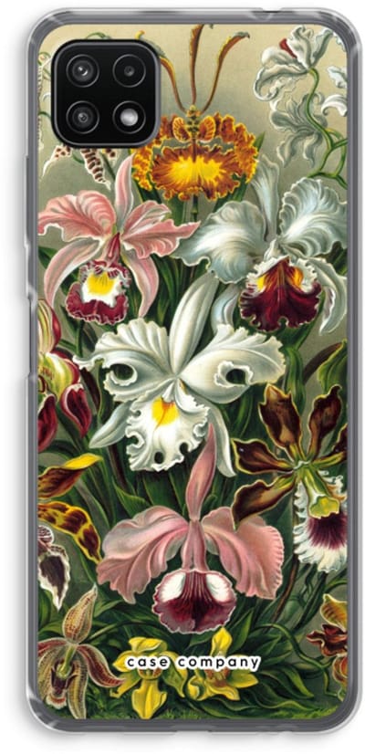 Case Company® - Hoesje geschikt voor Samsung Galaxy A22 5G hoesje - Haeckel Orchidae - Soft Cover Telefoonhoesje - Bescherming aan alle Kanten en Schermrand