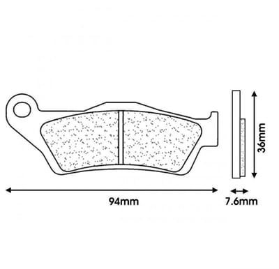 Plaquette de frein CL BRAKES pour Moto KTM 990 SMR R Supermotard 2008 à 2012 Neuf