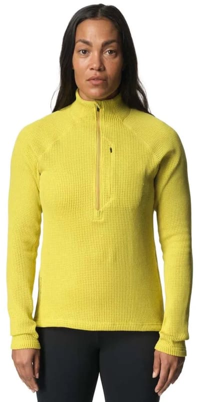 Houdini Pace Flow Sweatshirt Met Halve Rits Geel S Vrouw
