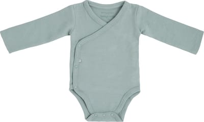 Baby's Only Rompertje lange mouw Pure - Dusty Green - 62 - 100% ecologisch katoen - GOTS