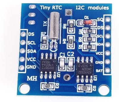 Tiny DS1307 I2C RTC Klokmodule met 24C32 voor Arduino - Tijdregistratie, Real-Time Klok, Elektronica Projecten