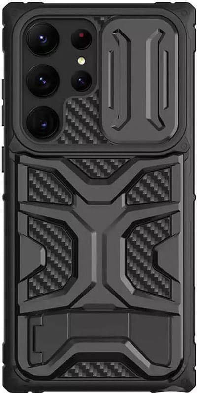 Nillkin Adventurer Back Cover Hoesje Zwart Geschikt voor Samsung Galaxy S23 Ultra