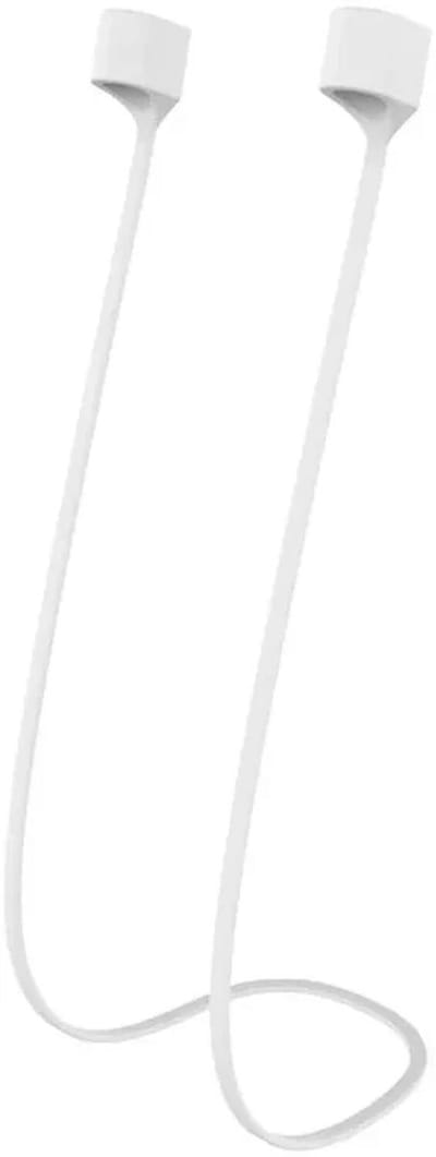 Magnetisch Oordopjes Koord - Ideaal voor Hardlopen of andere sport - Siliconen Strap voor Draadloze Oortjes - Geschikt voor AirPods 1, 2, 3, 4 & AirPods Pro 1 / Pro 2 / Pro 3 - Wit