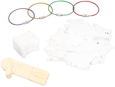 Dailygoods- Borduurspoelen 100 Stuks - Borduuropslag - Handmatige Spoelopwinder - Kunststof Draadoproller - Duurzaam - Eenvoudige Opslag - Draadspoelen