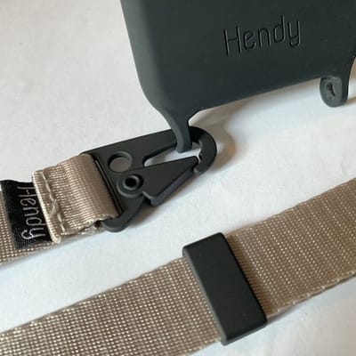 Hendy telefoonhoesje met koord - Switch - Taupe  - iPhone 14