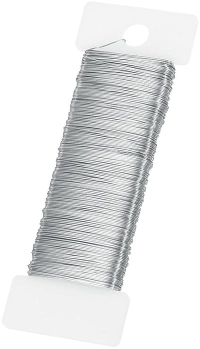 Flexibele Ambachtsdraad - Bloemendraad Kransdraad - Bloemstukken Maken - Buigzaam Roestvrij IJzer - 35 Meter Rol - Zilver