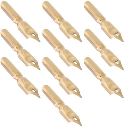 Penpunt 0,8 mm - 10Pcs - Vervangbare Penpunten - Geschikt voor Vulpen/Kalligrafiepen - Lichtgewicht - Ergonomisch Ontwerp - Vulpennib