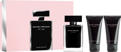 Narciso Rodriguez for Her eau de toilette 50 ml + body lotion 50 ml + shower gel 50 ml - Geschenkset Dames