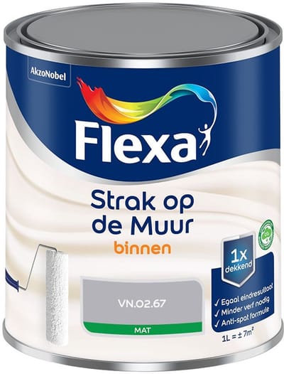 Flexa - Strak Op De Muur Binnen Mat - Vn.02.67 - Mengverf - 1 L