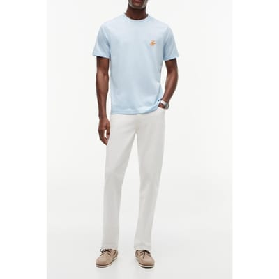 Tommy Hilfiger Script Monogram T-shirt Keepsake Blue Größe: M | Basic T-Shirts Outlet | Herren | Blau