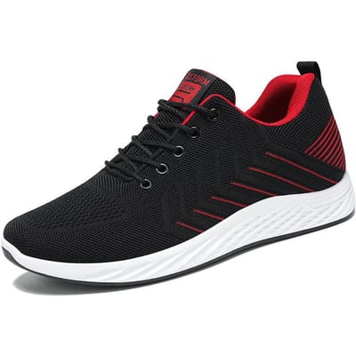 Herenschoenen Nieuwe Ademende Mesh Casual Schoenen Comfortabele Zachte Zool Sneakers Dames Instappers Platform Schoenen 39 black