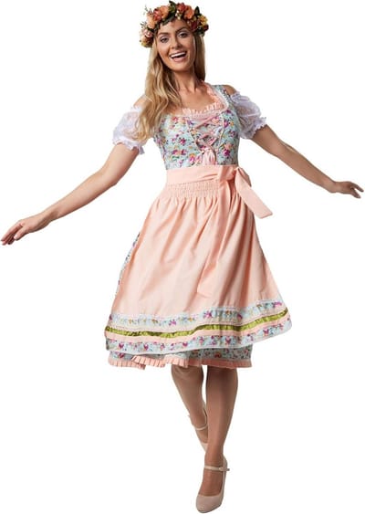 Midi Dirndl Traditionele Bayrische Klederdracht voor Dames