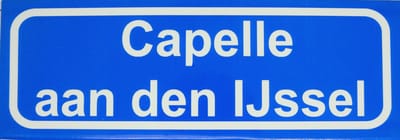 Souv© - magneet plaatsnaambord Capelle aan den Ijssel