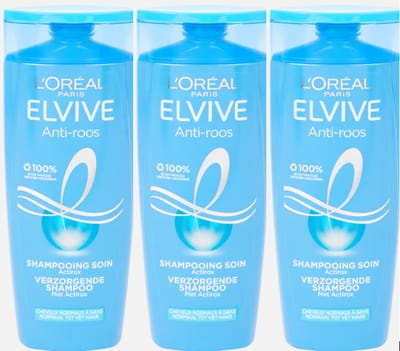 3x L'Oréal Elvive - Voordeelpak - Shampoo - Anti-roos - 3x 250 ML