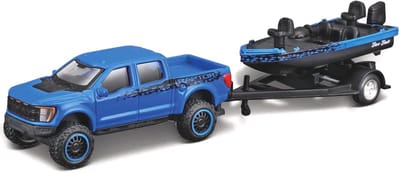 Maisto Ford F-150 - Modelauto - Schaal 1:64 - Blauw/Zwart