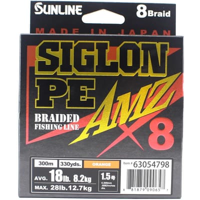 Sunline PE Line X8 Siglon AMZ 300m PE 1.5 18LB Oranje (0657) oranje
