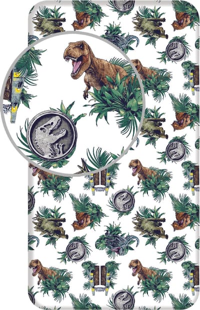 Jurassic World Hoeslaken Roar - Eenpersoons - 90 x 190/200cm - Katoen