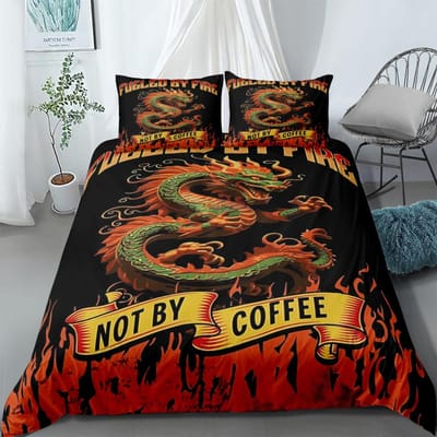 Chinese Loong Blauwe Dekbedovertrek Set UK Eenpersoons Tweepersoons Queen US Eenpersoons Volledig Kingsize Beddengoed Set 173x218cm