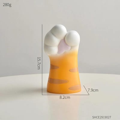 Mooie Kattenklauw Vormige Vaas Esthetische Kamerdecoratie Huis Bloempot Moderne Tafel Decoratieve Vazen Creatieve Boekenplank Ornamenten gray