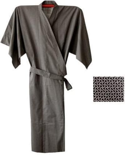 TA-HWA - Japanse Kimono - Heren Yukata - Zwart - Fundo - One Size
