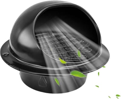 Ventilatierooster Rond - Afvoer Ventilatie - Luchtcirculatie Verbeteren - Ingebouwde Horrengaas - 150mm - Zilverkleurig