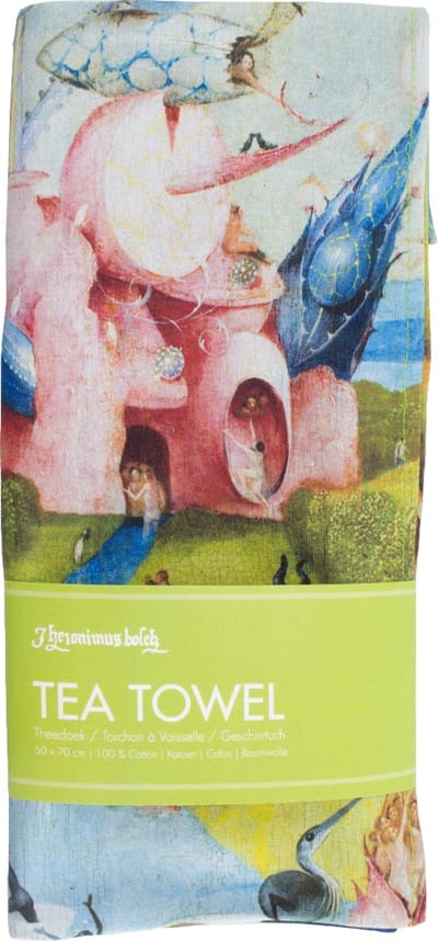 Lanzfeld Theedoek - Jheronimus Bosch - Tuin der Lusten - 50x70 cm - 100% Katoen - Kunst
