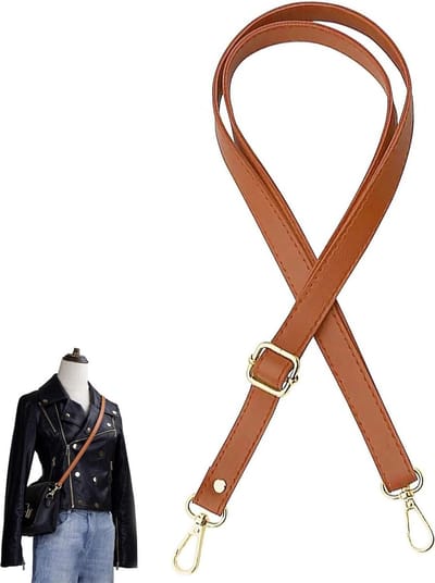 Innovra - Dailygoods - Bruine Leren Schouderriem voor Dames Handtassen