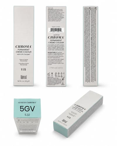 Aloxxi - Chroma - Permanent Creme Colour With CDP Complex - 5GV & 5.32 - 60 g