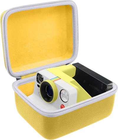 Duurzame en stijlvolle opbergcase voor Polaroid Originals One Step 2, OneStep+ en Now+ instant camera's - Geel, camera tas voor bescherming en transport