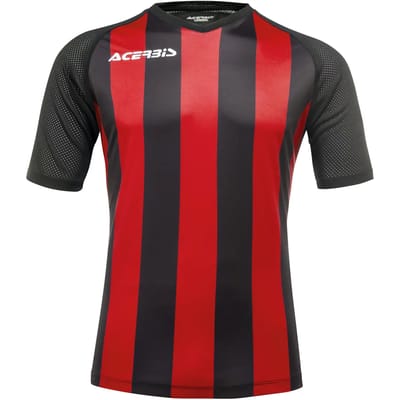 Acerbis Sports JOHAN STRIPED S/SL JERSEY (Sportshirt) BLACK/RED 5XS height JR: 156/165 .061 height JR: 108/119 .057