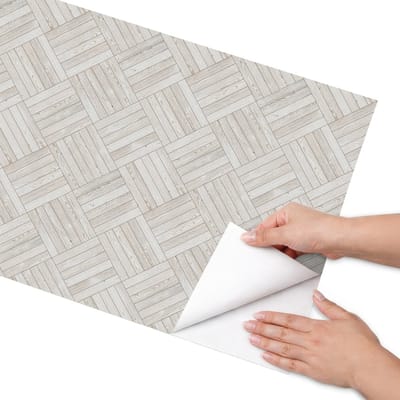 Coloray Meubel Wrap Folie - Beige Meubelfolie - 50x100 cm - Decoratiefolie Zelfklevend Houtstructuur - Meubelfolie Zelfklevend - Minimalist Meubelfolie - Wrapfolie Keuken - Wanddecoratie - Texturen
