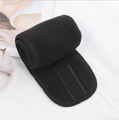 Go Go Gadget - Make-up haarband - Badstof - Met klittenband - 1 stuk - Zwart