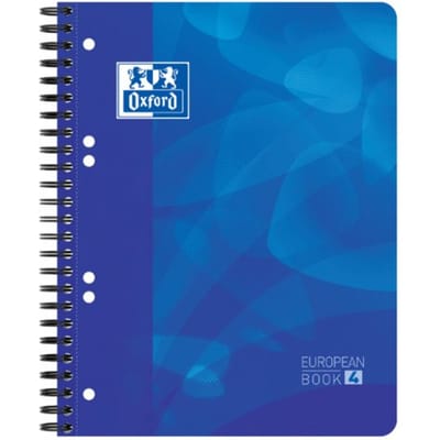 Oxford School Projectbook - Schoolschrift - A5+ - Gelijnd - 6 gaats - 120 pagina's - blauw