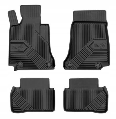 Frogum No.77 Automatenset - Geschikt voor Mercedes-Benz C-Klasse S205 Kombi (2014-2021) - 4-delig - Perfecte Pasvorm - TPE Rubber - 4 cm Hoge Rand - Geurloos - Zwart