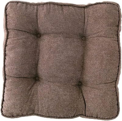 Stoelkussens Set - Zitkussens Dik - Comfortabel Zitten - Ademend Sneeuwvlokfluweel - 45 x 45 x 8 cm - Bruin