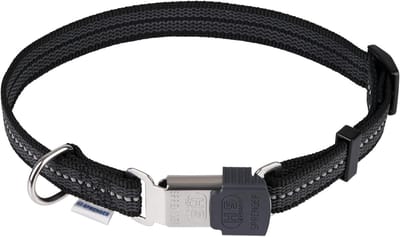 Reflecterende verstelbare hondenhalsband - 40-55 cm zwart