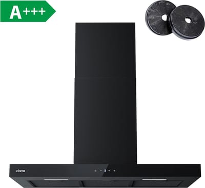 CIARRA CBCB9102 - 90cm Afzuigkap Zwart - met WiFi - inclusief set koolstoffilters – 650m3 – DC motor energieklasse A+++