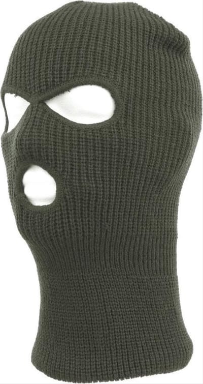 CHPN - Bivakmuts - Bivak muts - Muts - Gezichtsmuts - groen - One Size - Elastisch - Motor-3 gaats - Face Mask - Balaclava - Universeel