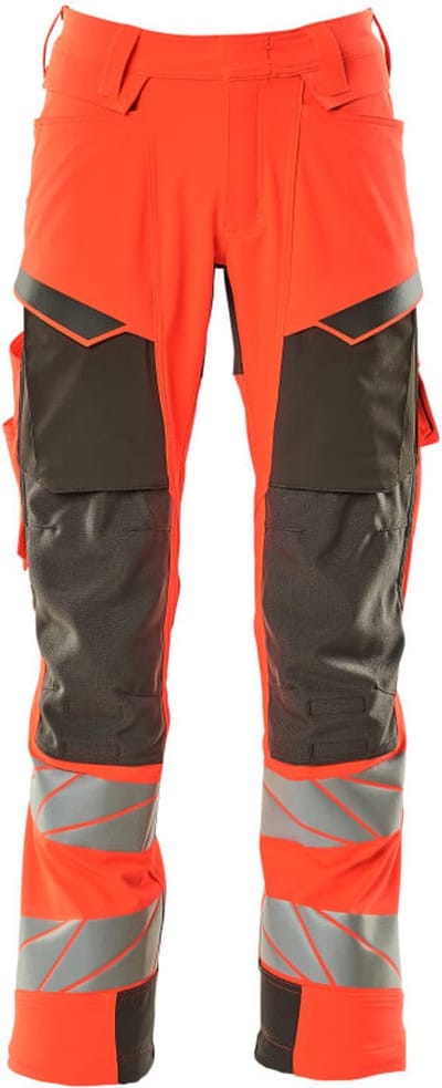 Mascot Accelerate Safe Broek met kniezakken 19079-511 - hi-vis rood/donkerantraciet - C48 - 76