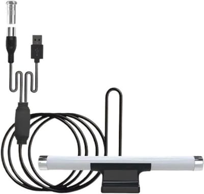 Digitale TV Antenne - Binnen Antenne - HD Signaal Ontvangen - Brede Compatibiliteit - 5 Meter Kabel - Wit